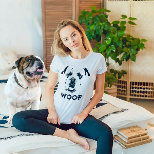 Camiseta Retrato de Bulldog de Woof con problemas