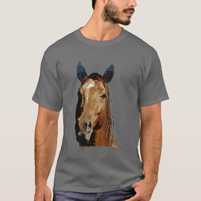 Camiseta Retrato de caballo (Anverso)