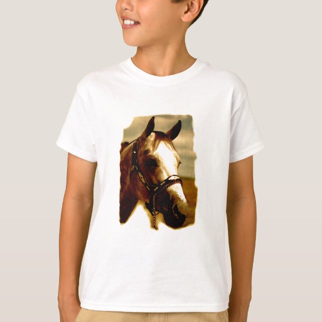 Camiseta Retrato de caballo (Anverso)