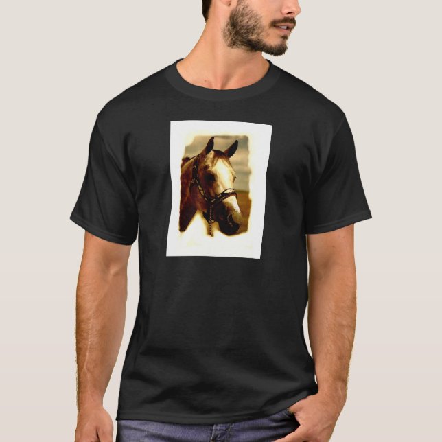 Camiseta Retrato de caballo (Anverso)