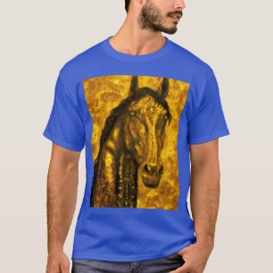 Camiseta Retrato de caballo Gustav Klimt Art Style vintage