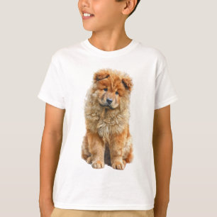 Camiseta Retrato de cachorro de Chow Chow dorado esponjoso