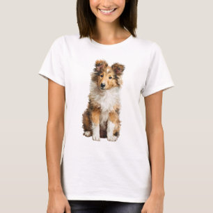 Camiseta Retrato de cachorro de Shetland Sheepdog Sable Muj