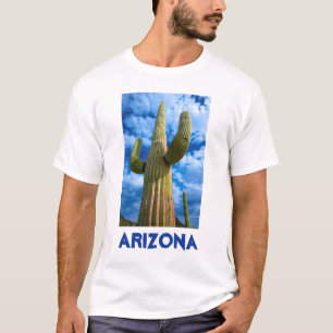 Camiseta retrato de cactus Saguaro, Arizona