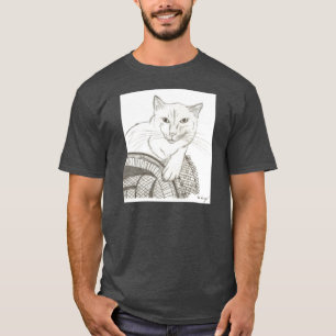 Camiseta Retrato de Cat Ragdoll Camiseta-Camiseta Oscura pa