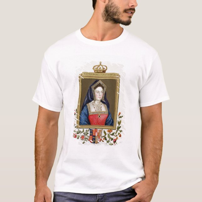 Camiseta Retrato de Catherine de Aragón (1485-1536) 1ros Qu (Anverso)
