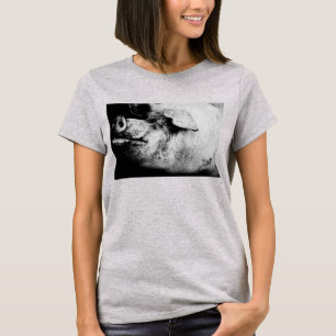 Camiseta retrato de cerdo