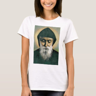 Camiseta Retrato de Charbel del santo