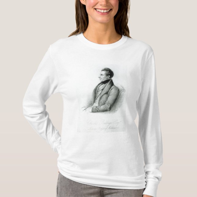 Camiseta Retrato de Charles Babbage 1832 (Anverso)