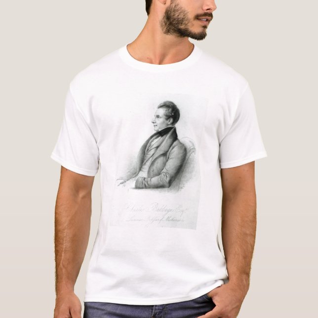 Camiseta Retrato de Charles Babbage 1832 (Anverso)