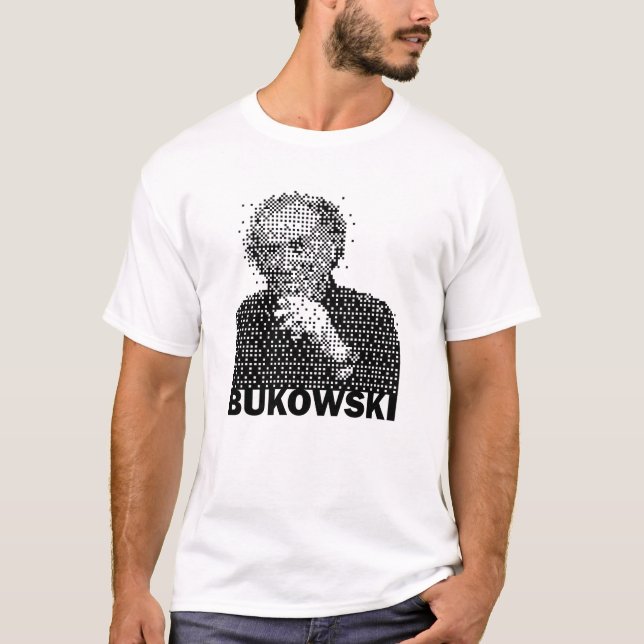 Camiseta retrato de Charles Bukowski (Anverso)