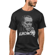 Retrato de Charles Bukowski con cigarrillo