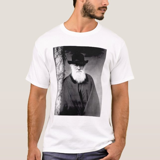 Camiseta Retrato de Charles Darwin 1881 (Anverso)