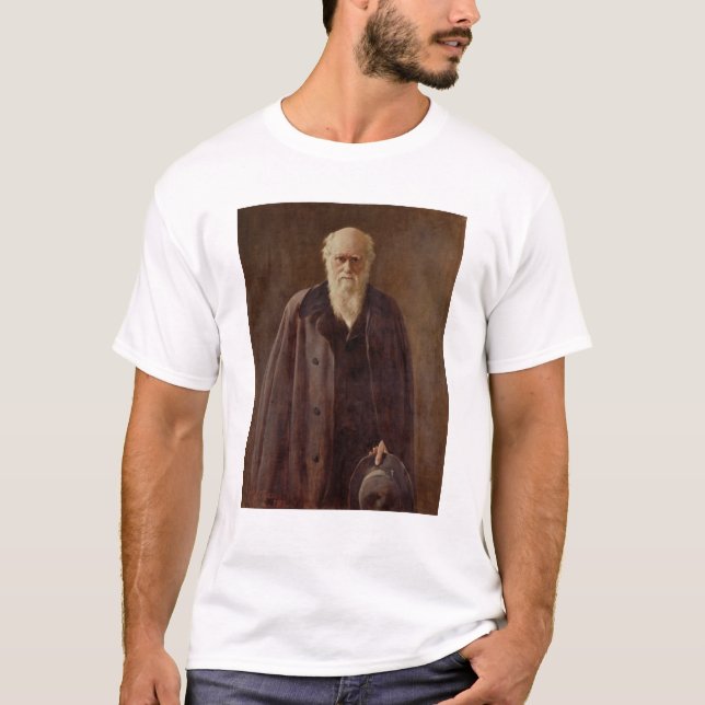Camiseta Retrato de Charles Darwin 1883 (Anverso)