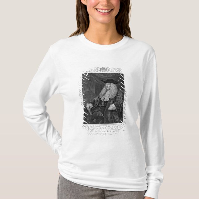 Camiseta Retrato de Charles Pratt, 1r conde Camden (Anverso)