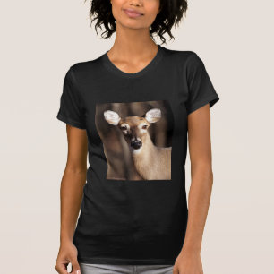 Camiseta Retrato de cierva de cola blanca de fauna silvestr