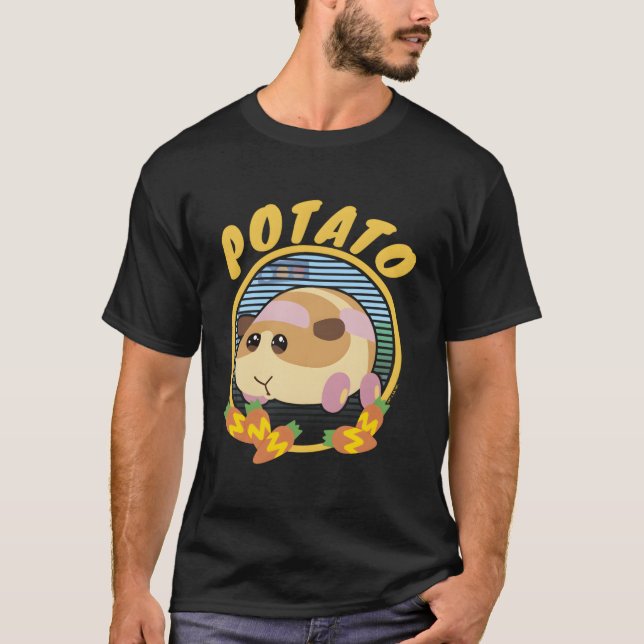 Camiseta Retrato de circulo de patata de coche moluso de Pu (Anverso)