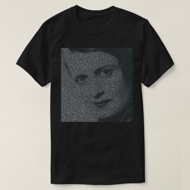 Camiseta Retrato De Cita De Ayn Rand (Diseño del anverso)
