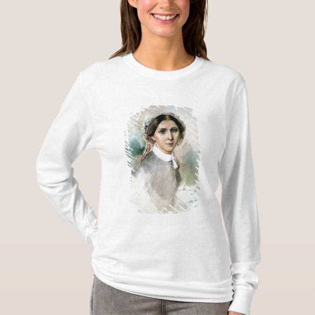 Camiseta Retrato de Clara Schumann 1853 (Anverso)