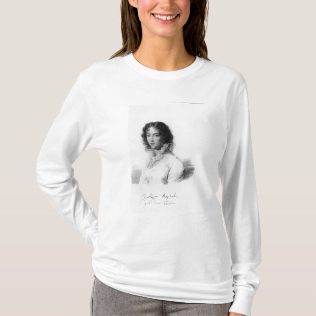 Camiseta Retrato de Constanza Mozart 1828 (Anverso)