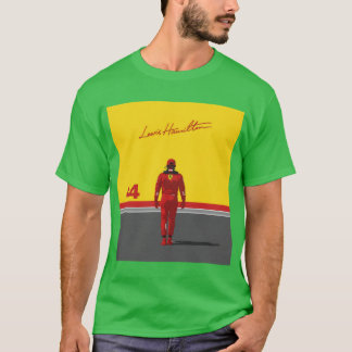 Camiseta Retrato de controlador Lewis 2025 Ferrari Arrival