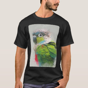Camiseta Retrato de Conura 16 Animal Ave Loro Fauna Silvest