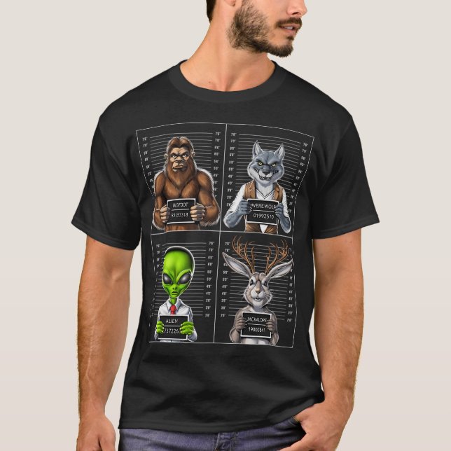 Camiseta Retrato de Críptidos (Anverso)