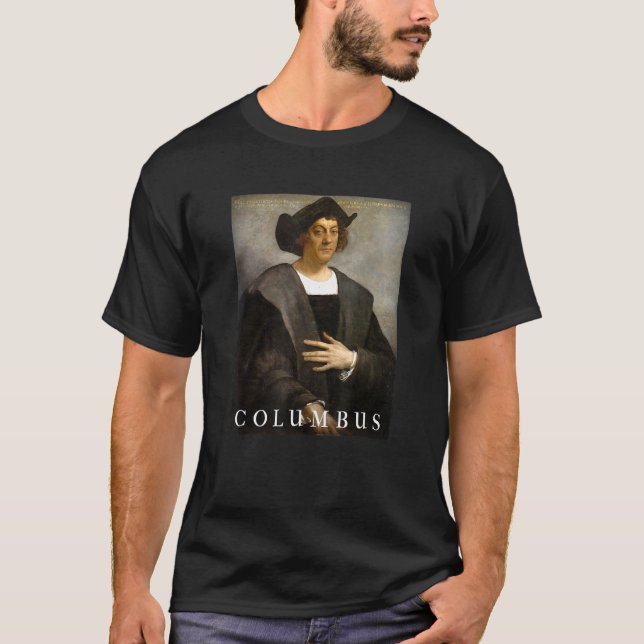 Camiseta Retrato de Cristóbal Colón (Anverso)