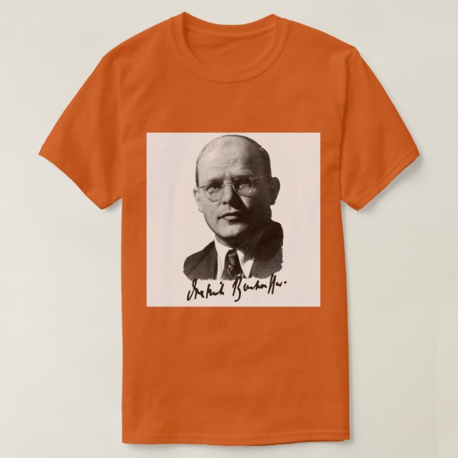 Camiseta Retrato de Dietrich Bonhoeffer (Diseño del anverso)