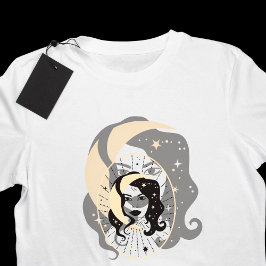 Camiseta Retrato de diosa lunar femenino divino