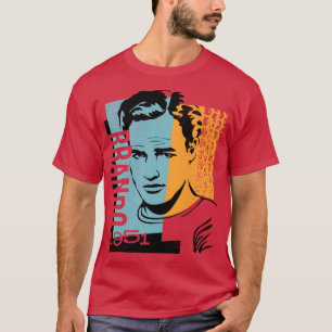 Camiseta Retrato de diseño gráfico original de Marlon Brand