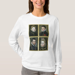 Camiseta Retrato de dos hombres y de dos mujeres