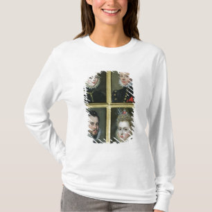 Camiseta Retrato de dos hombres y de dos mujeres