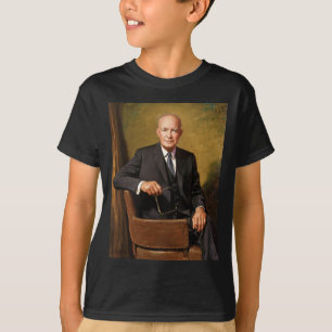 Camiseta Retrato de Dwight Eisenhower Presidente de la Casa