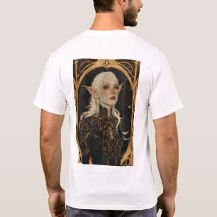 Camiseta Retrato de Elven Encantadora   Fantasy T-Shirt