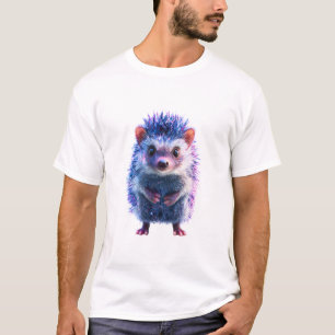 Camiseta Retrato de erizo espinoso de galaxia cósmica para