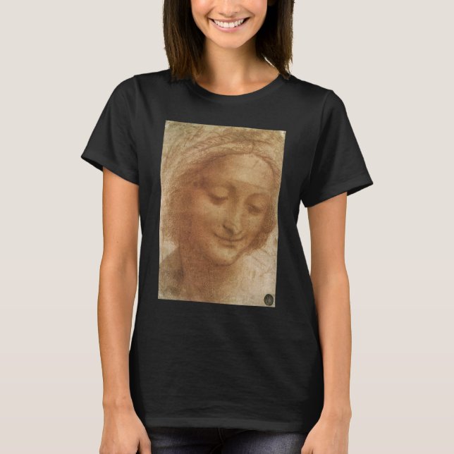 Camiseta Retrato de estudio de Santa Ana escrito por Leonar (Anverso)