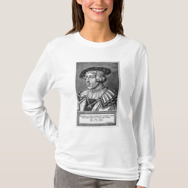 Camiseta Retrato de Fernando I de Habsburgo, 1531 (Anverso)