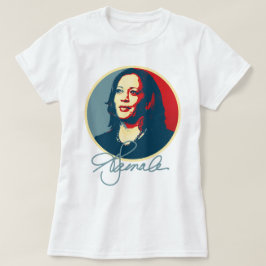 Camiseta Retrato de firma Kamala Harris