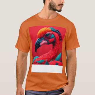 Camiseta Retrato de flamenco colorido de Guay 2