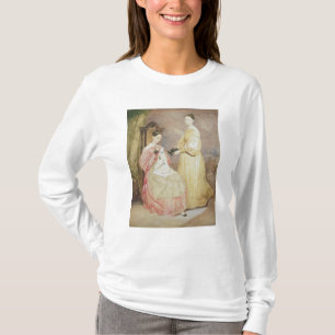 Camiseta Retrato de Florence Nightingale y de ella