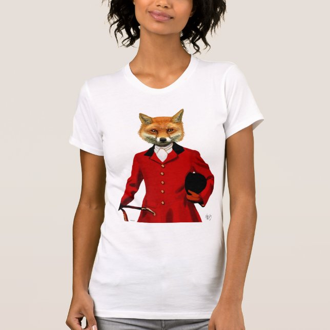 Camiseta Retrato de Fox Hunter 2 (Anverso)
