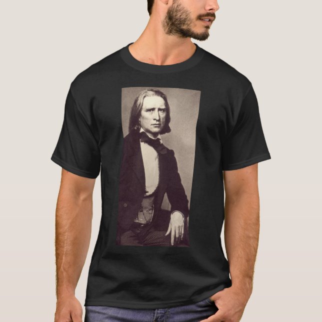 Camiseta Retrato de Franz Liszt (Anverso)