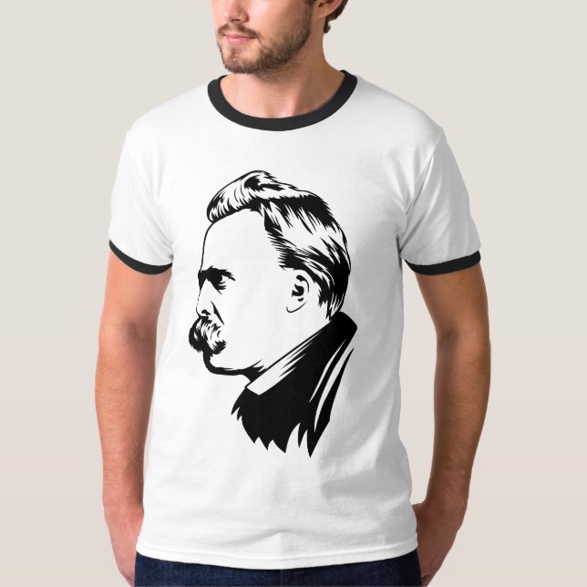 Camiseta Retrato de Frederich Nietzsche (Anverso)