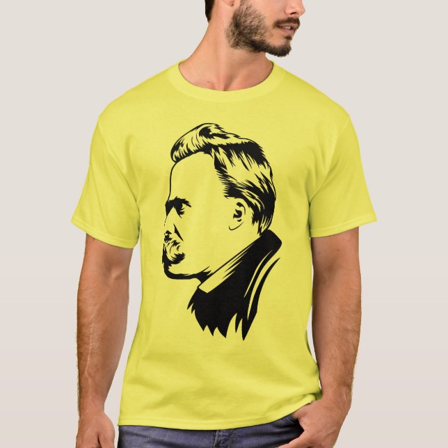 Camiseta Retrato de Frederich Nietzsche (Anverso)