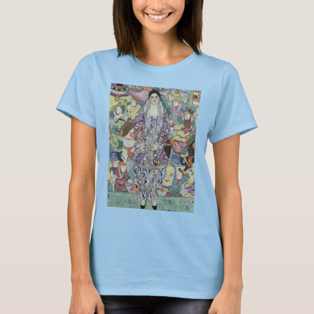 Camiseta Retrato de Friederike Maria Beer por Gustav Klimt (Anverso)