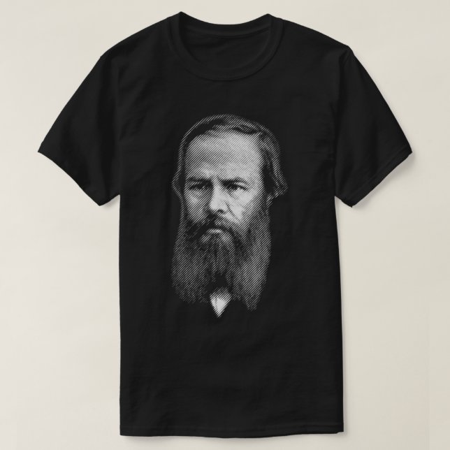 Camiseta Retrato de Fyodor Dostoyevsky (Diseño del anverso)