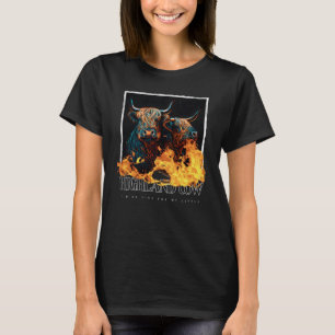 Camiseta Retrato de ganado escocés de vaca Highland 5