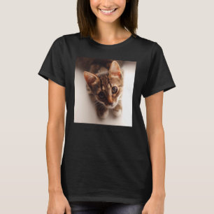Camiseta Retrato de gatito adorable gato lindo