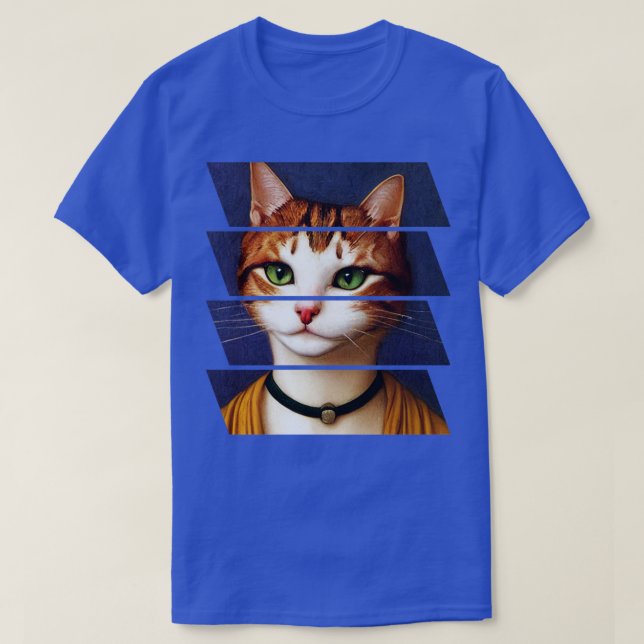 Camiseta Retrato de gato (Diseño del anverso)